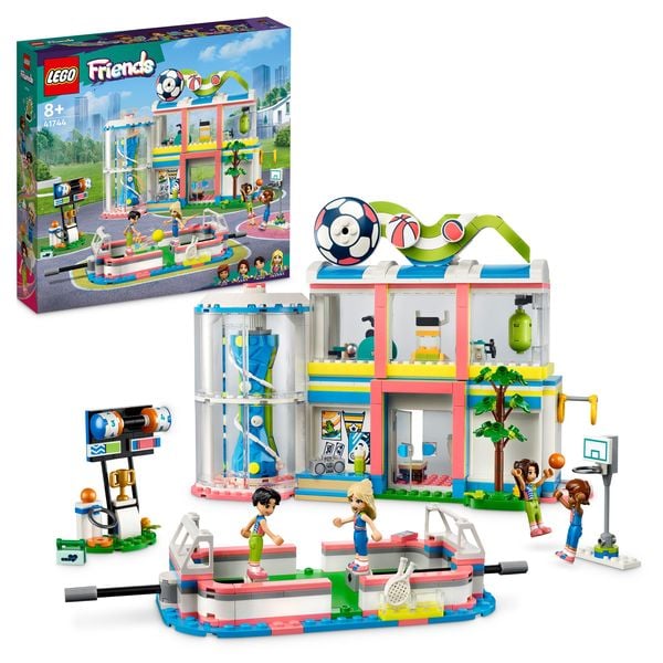 LEGO Friends 41744 Sportzentrum Bau-Spielzeug mit Fußballspielen