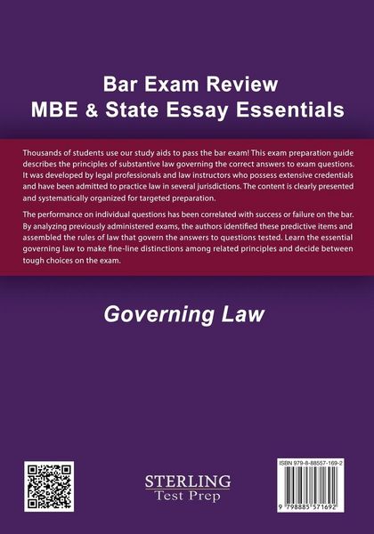 Produktbild: MBE and State Essay Essentials