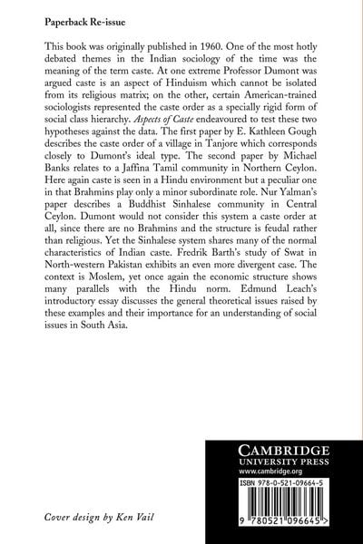 Produktbild: Aspects of Caste in South India, Ceylon and North-West Pakistan