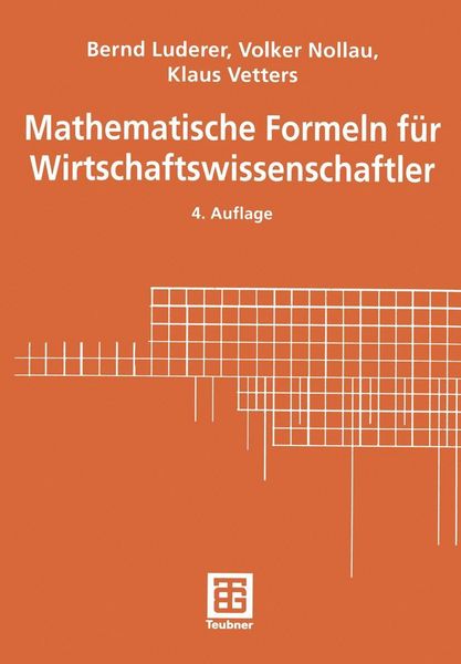 Produktbild: Mathematische Formeln f&uuml;r Wirtschaftswissenschaftler