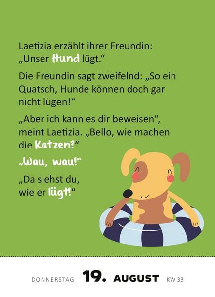 Produktbild: Abrei&szlig;kalender 365 lustige Kinderwitze 2027