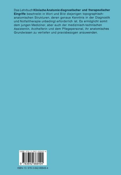 Produktbild: Klinische Anatomie diagnostischer und therapeutischer Eingriffe