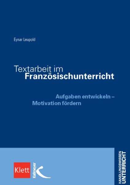 Produktbild: Textarbeit im Franz&ouml;sischunterricht