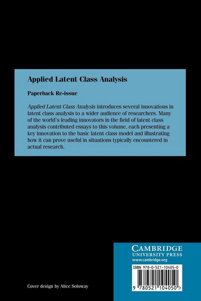 Produktbild: Applied Latent Class Analysis