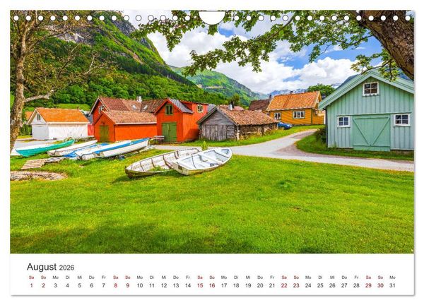 Produktbild: Norwegen - Landschaften und Fjorde im westlichen Norwegen (Wandkalender 2026 DIN A4 quer), CALVENDO Monatskalender