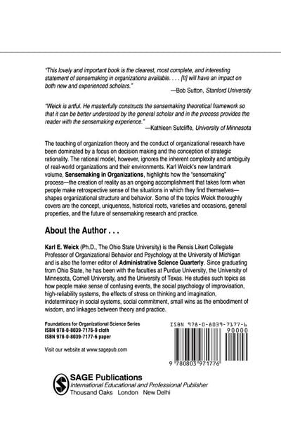 Produktbild: Sensemaking in Organizations