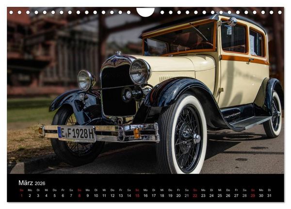 Produktbild: Faszination Oldtimer und Autolegenden (Wandkalender 2026 DIN A4 quer), CALVENDO Monatskalender