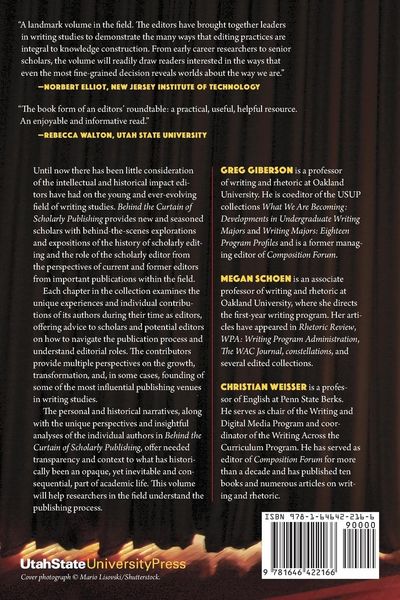 Produktbild: Behind the Curtain of Scholarly Publishing