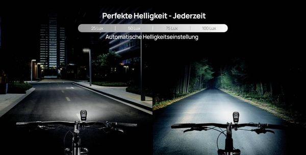 Produktbild: FISCHER FAHRRAD Fahrrad-Scheinwerfer LED batteriebetrieben Schwarz