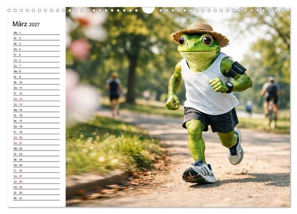 Produktbild: Sportfrosch (Wandkalender 2027 DIN A3 quer), CALVENDO Monatskalender