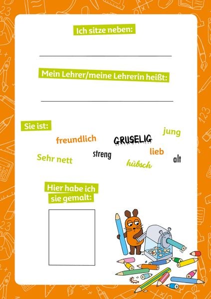 Produktbild: Die Maus &ndash; Mein Erinnerungsalbum zum Schulanfang