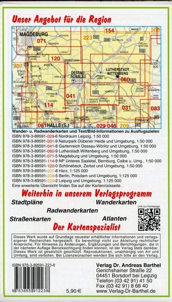 Produktbild: Gartenreich Dessau-Wörlitz/Wittenberg Ausflugskarte/LZ 2010