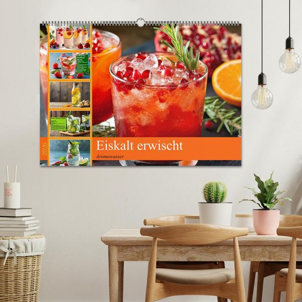 Produktbild: Eiskalt erwischt - Aromawasser (Wandkalender 2026 DIN A2 quer), CALVENDO Monatskalender