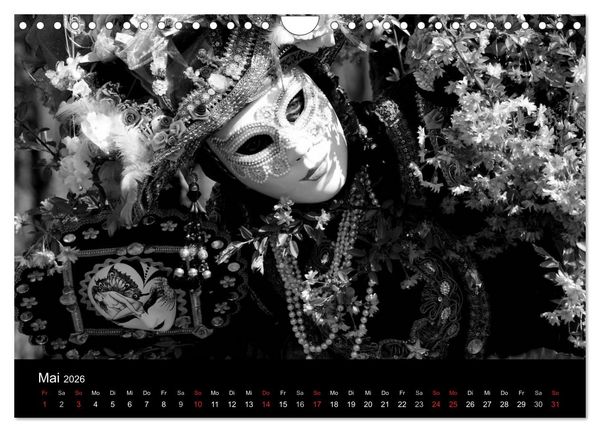 Produktbild: BLACK 'N WHITE (Wandkalender 2026 DIN A4 quer), CALVENDO Monatskalender