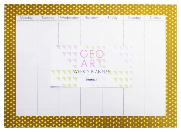 Produktbild: Schreibtischunterlage GEOART: Weekly Planner