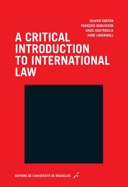 Produktbild: A critical introduction to international law