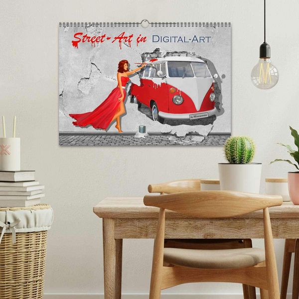 Produktbild: Street-Art in Digital-Art by Mausopardia (Wandkalender 2026 DIN A3 quer), CALVENDO Monatskalender