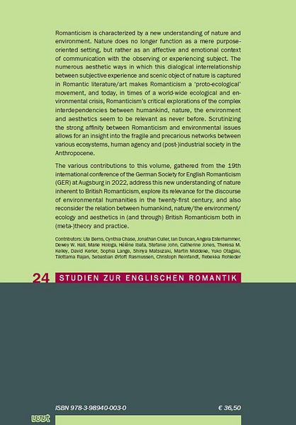 Produktbild: Romantic Ecologies