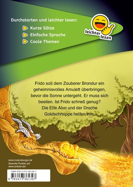 Produktbild: Erstleser - leichter lesen: Das verzauberte Amulett