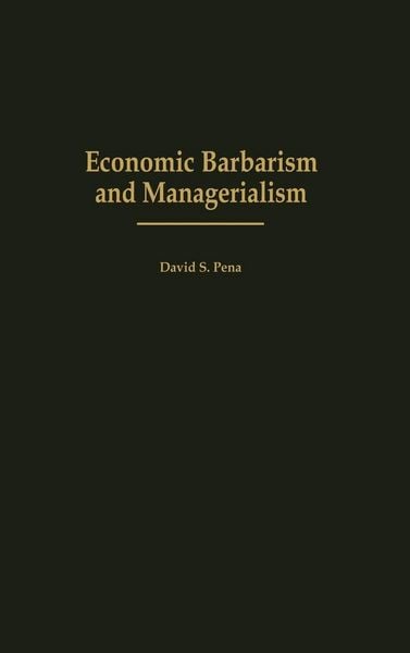 Produktbild: Economic Barbarism and Managerialism