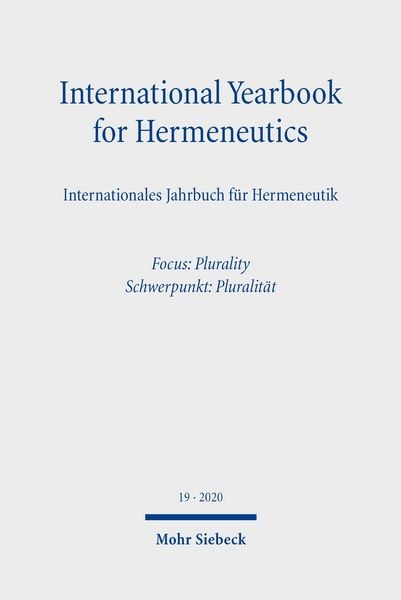 Produktbild: International Yearbook for Hermeneutics/Internationales Jahrbuch f&uuml;r Hermeneutik