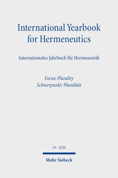 Produktbild: International Yearbook for Hermeneutics/Internationales Jahrbuch f&uuml;r Hermeneutik