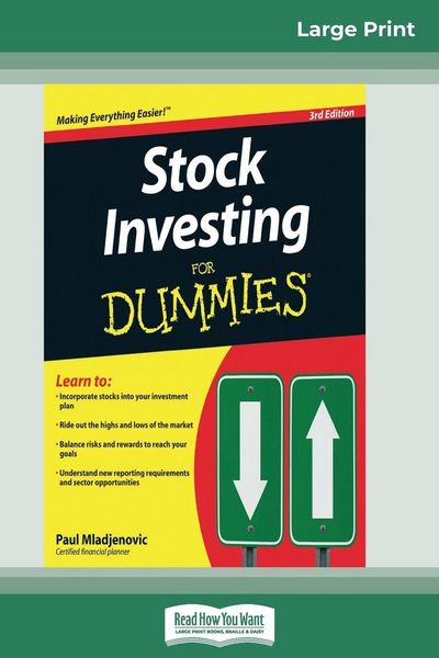 Produktbild: Stock Investing for Dummies&reg; (16pt Large Print Edition)