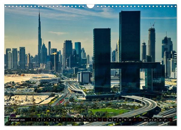 Produktbild: Dubai Panoramen (Wandkalender 2026 DIN A3 quer), CALVENDO Monatskalender
