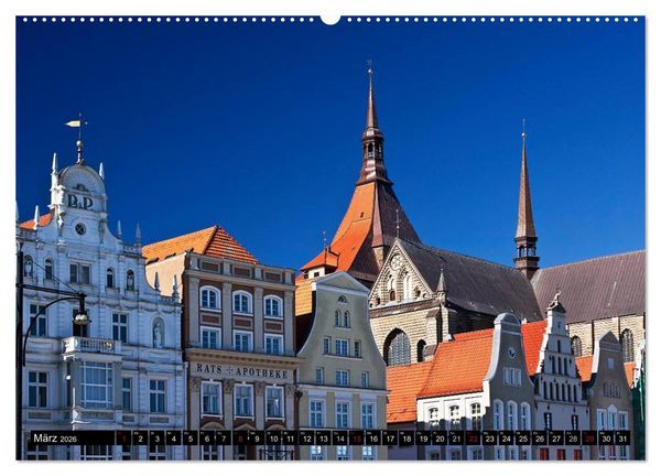 Produktbild: Ostseeperle Rostock (Wandkalender 2026 DIN A2 quer), CALVENDO Monatskalender