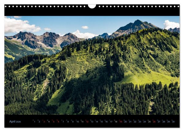 Produktbild: Region Oberstdorf - Kleinwalsertal und Nebelhorn (Wandkalender 2026 DIN A3 quer), CALVENDO Monatskalender