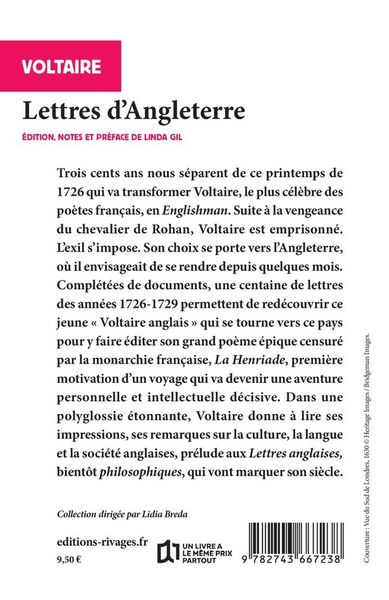 Produktbild: Lettres d'Angleterre