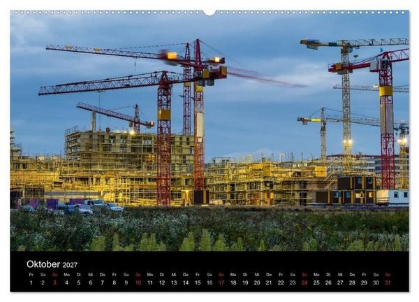Produktbild: Baustellen (Wandkalender 2027 DIN A2 quer), CALVENDO Monatskalender