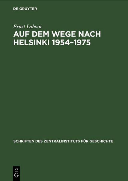 Produktbild: Auf dem Wege nach Helsinki 1954-1975