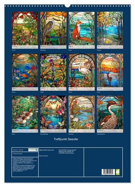 Produktbild: Treffpunkt Seeufer (Wandkalender 2026 DIN A2 hoch), CALVENDO Monatskalender