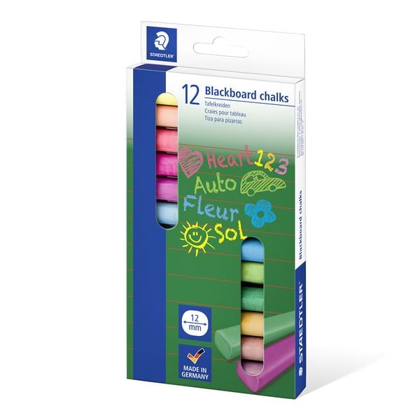 Produktbild: STAEDTLER Wandtafelkreide farbig 12 St&uuml;ck