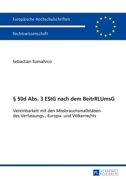 Produktbild: &sect; 50d Abs. 3 EStG nach dem BeitrRLUmsG