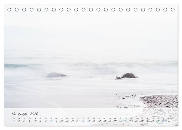 Produktbild: Sehnsucht Meer - Poesie der Stille (Tischkalender 2026 DIN A5 quer), CALVENDO Monatskalender