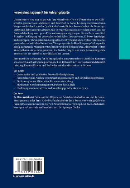 Produktbild: Personalmanagement f&uuml;r F&uuml;hrungskr&auml;fte