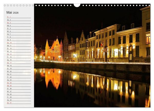 Produktbild: Belgien entdecken - Br&uuml;gge und Leuven (Wandkalender 2026 DIN A3 quer), CALVENDO Monatskalender