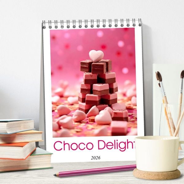 Produktbild: Choco Delight (Desk Calendar 2026 DIN A5 portrait), CALVENDO 12 Month DeskCalendar