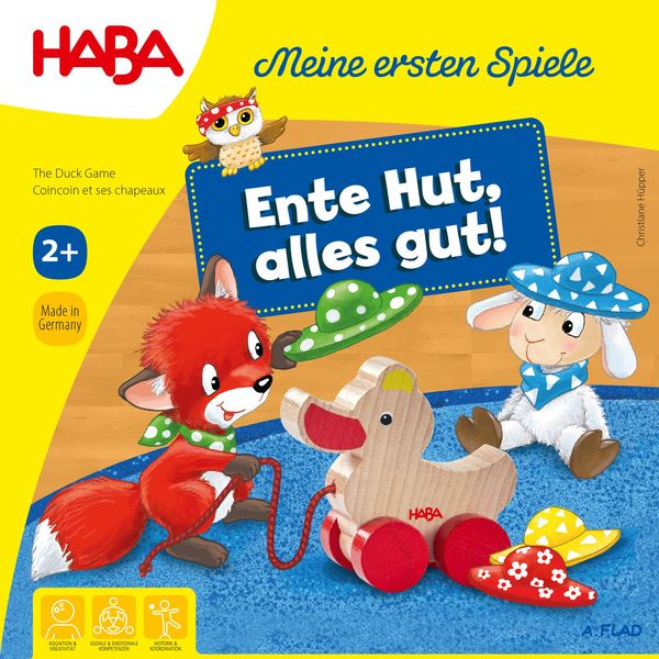 'HABA 1307050001 Meine ersten Spiele, Ente Hut, alles gut