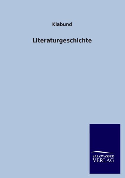 Produktbild: Literaturgeschichte