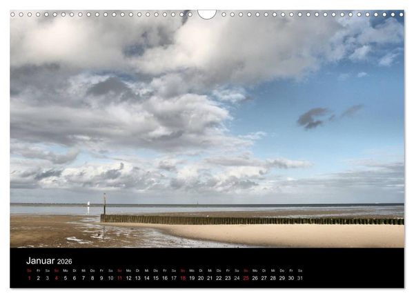 Produktbild: Wunderbare Nordsee (Wandkalender 2026 DIN A3 quer), CALVENDO Monatskalender