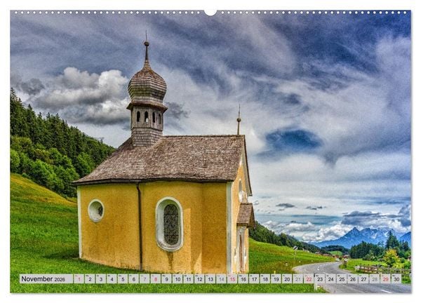 Produktbild: Kirchen und Kapellen (Wandkalender 2026 DIN A2 quer), CALVENDO Monatskalender