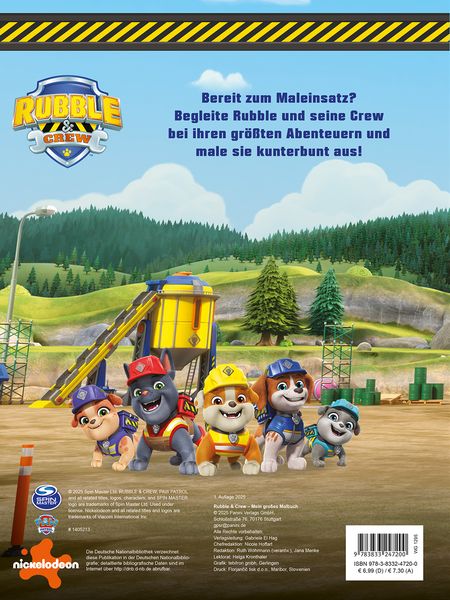 Produktbild: Rubble & Crew: Mein gro&szlig;es Malbuch
