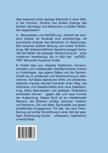 Produktbild: Bewusstsein und verESELung
