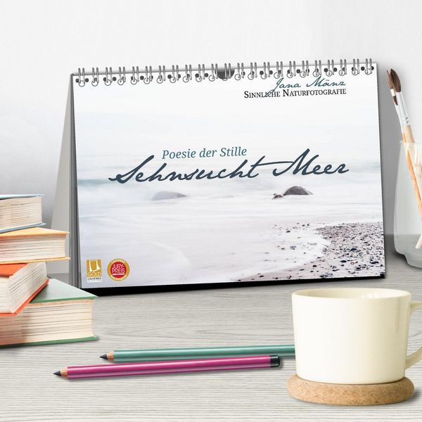 Produktbild: Sehnsucht Meer - Poesie der Stille (Tischkalender 2026 DIN A5 quer), CALVENDO Monatskalender