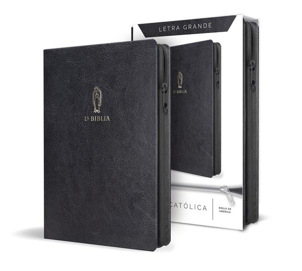 La Biblia Católica Letra Y Tamaño Grande. Símil Piel Negra, Cremallera / Catholic Bible in Spanish Black Leathersoft with Zipper, Taschenbuch von