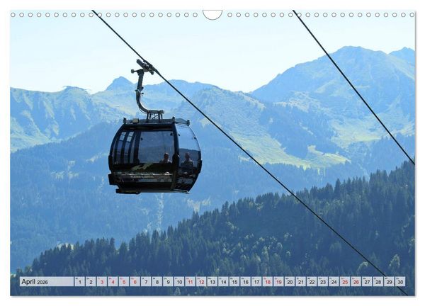 Produktbild: Bergbahnen in den Alpen (Wandkalender 2026 DIN A3 quer), CALVENDO Monatskalender