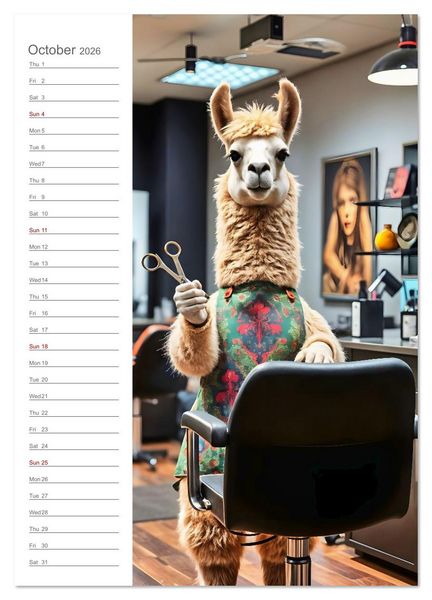 Produktbild: When animals do the job - Animal career days with a twist (Wall Calendar 2026 DIN A2 portrait), CALVENDO 12 Month Wall Calendar